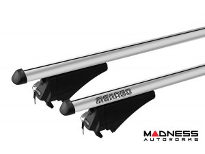 Alfa Romeo Stelvio Roof Rack Cross Bars - for models w/ factory roof rails - Silver